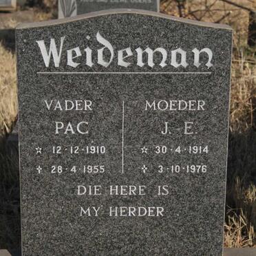 WEIDEMAN Pac 1910-1955 & J.E. 1914-1976