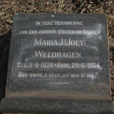WELDHAGEN Maria J. 1928-1954