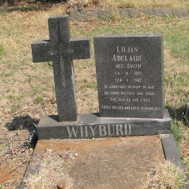 WHYBURD Lilian Adelaide nee SMITH 1921-1982
