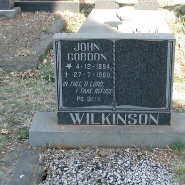 WILKINSON John Gordon 1894-1960