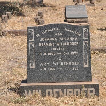 WILDENBOER Ary 1866-1950 &amp; Johanna Suzanna Hermine DEVERS 1866-1923