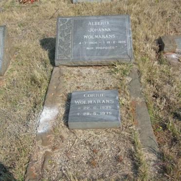 WOLMARANS Alberta Johanna 1904-1986 :: WOLMARANS Corrie 1935-1975