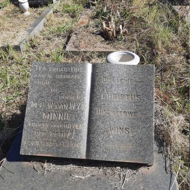 WYK M.P.W., van voorheen VAN ROOYEN nee RETIEF 1892-1963