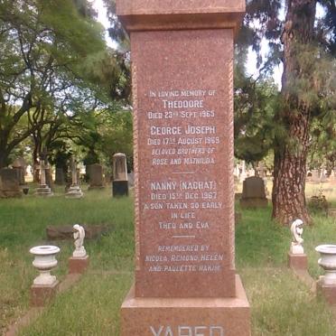 YARED Theodore -1965 :: YARED George Joseph -1969 :: YARED Nanny Nachat -1967