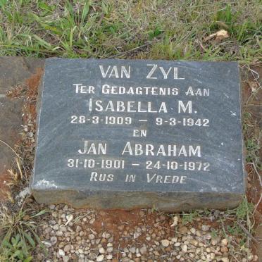 ZYL Jan Abraham, van 1901-1972 &amp; Isabella M. 1909-1942