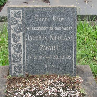 ZWART Jacobus Nicolaas 1887-1962