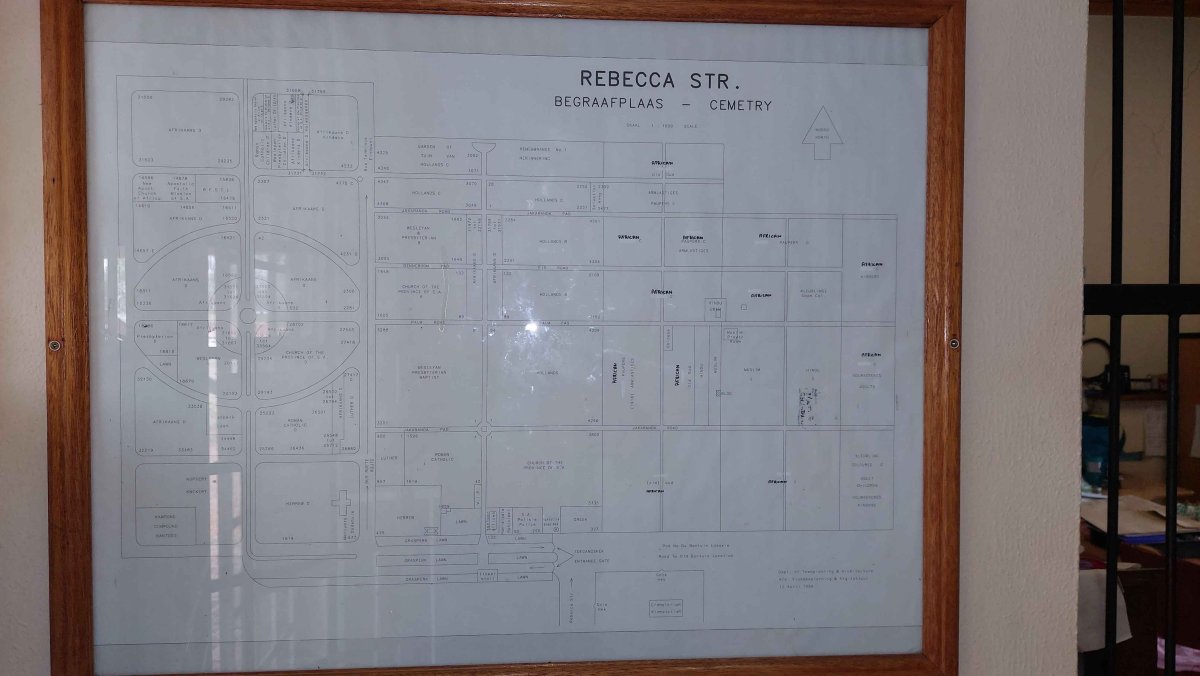 2. Layout of cemetery