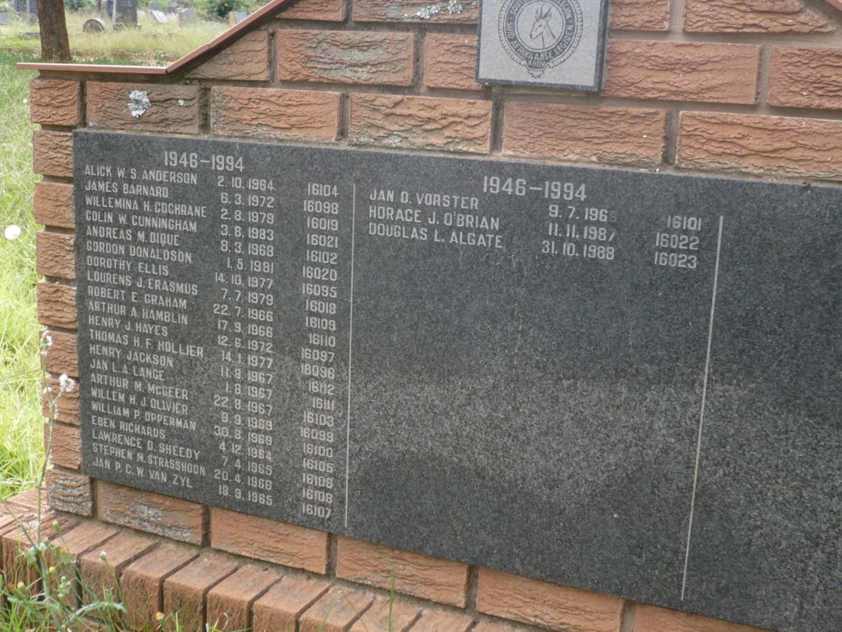 7. SA LEGIOEN 1946-1994 deel 3