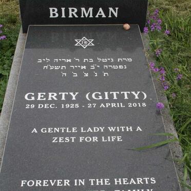BIRMAN Gerty 1925-2018
