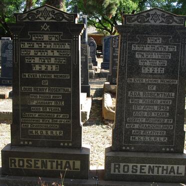 ROSENTHAL Louis Henry -1937 &amp; Ada -1945