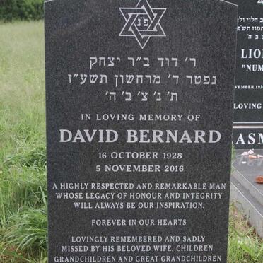 NOVIS David Bernard 1928-2016