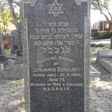 BEROLSKY Benjamin -1928