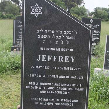 DAVIS Jeffrey 1937-2021