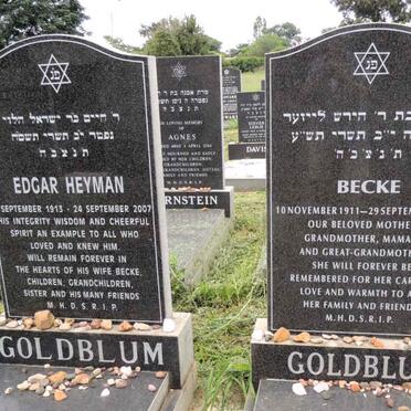GOLDBLUM Edgar Heyman 1913-2007 & Becke 1911-2009