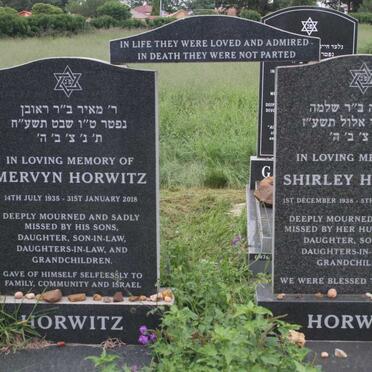 HORWITZ Mervyn 1935-2018 & Shirley 1938-2017