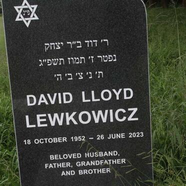 LEWKOWICZ David Lloyd 1952-2023