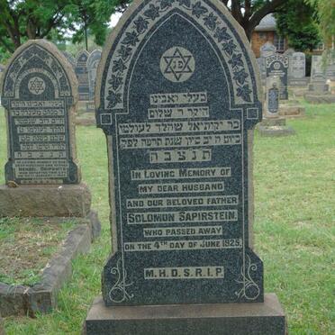 SAPIRSTEIN Solomon -1925
