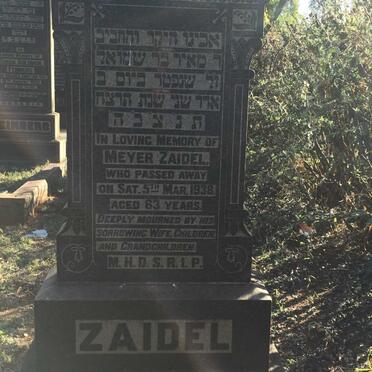ZAIDEL Meyer -1938