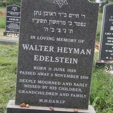 EDELSTEIN Walter Heyman 1929-2016