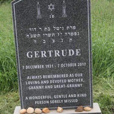 GROSSBERG Gertrude 1931-2017