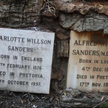 SANDERS Alfred William 1872-1941 :: SANDERS Charlotte Willson 1876-1957