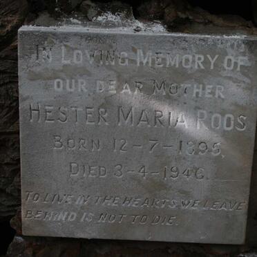 ROOS Hester Maria 1895-1946