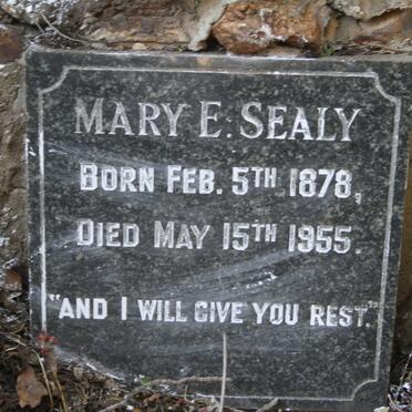 SEALY Mary E. 1878-1955