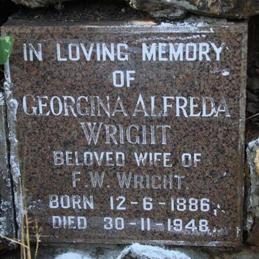 WRIGHT Georgina Alfreda 1886-1948