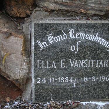 VANSITTART Ella E. 1884-1961 