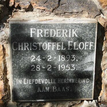 ELOFF Frederik Christoffel 1893-1953