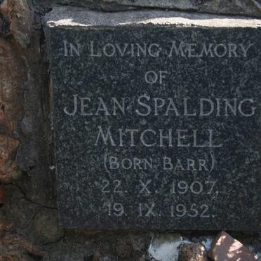 MITCHELL Jean Spalding nee BARR 1907-1952