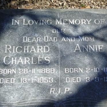 BARKLEY Richard Charles 1888-1953 &amp; Annie 1889-1957