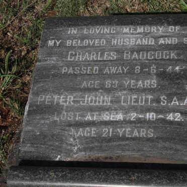 BADCOCK Charles -1944 :: BADCOCK Peter John -1942
