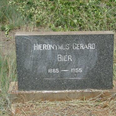BIER Hieronymus Gerard 1865-1955
