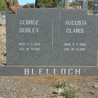 BLELLOCH George Dudley -1948 &amp; Augusta Claris -1948 