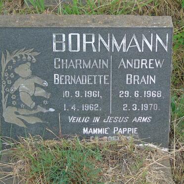BORNMANN Charmain Bernadette 1961-1962 :: BORNMANN Andrew Brain 1968-1970