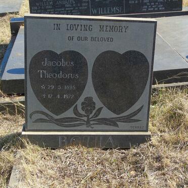 BOTHA Jacobus Theodorus 1895-1972