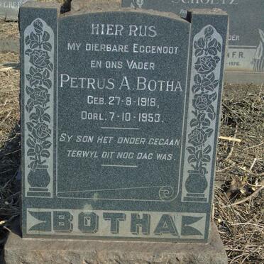 BOTHA Petrus A. 1918-1953