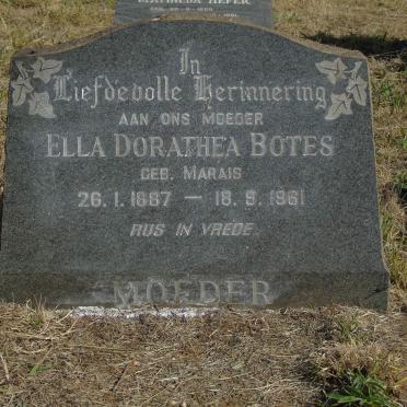 BOTES Ella Dorathea nee MARAIS 1887-1961