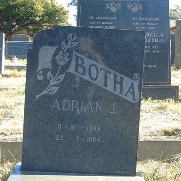 BOTHA Adrian J. 1895-1965
