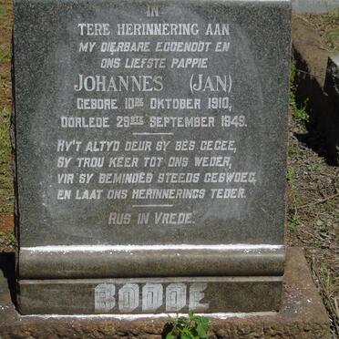 BODDE Johannes 1910-1949