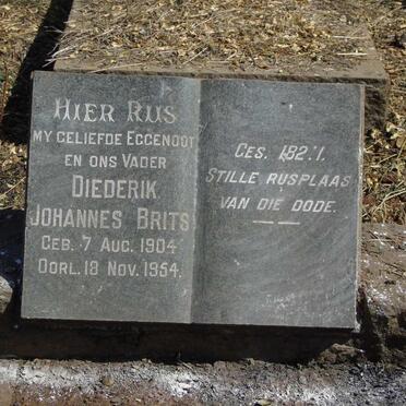 BRITS Diederik Johannes 1904-1954