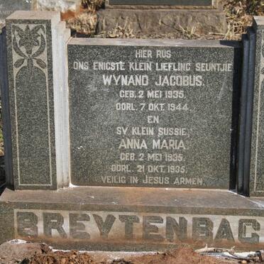 BREYTENBACH Wynand Jacobus 1935-1944 :: BREYTENBACH Anna Maria 1935-1935
