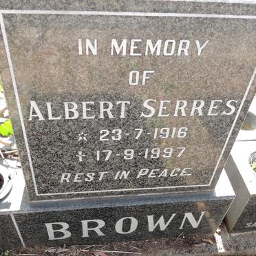 BROWN Albert Serres 1916-1997