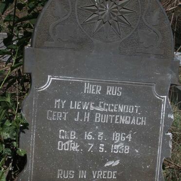 BUITENDACH Gert J.H. 1864-1938