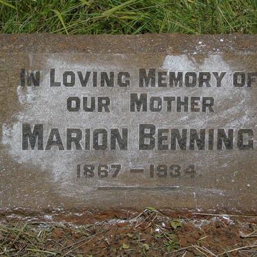 BENNING Marion 1867-1934