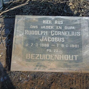 BEZUIDENHOUT Rudolph Cornelius Jacobus 1886-1961