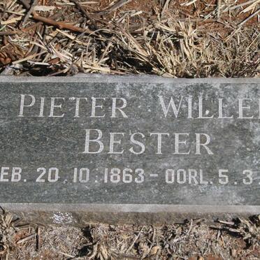 BESTER Pieter Willem 1863-1957