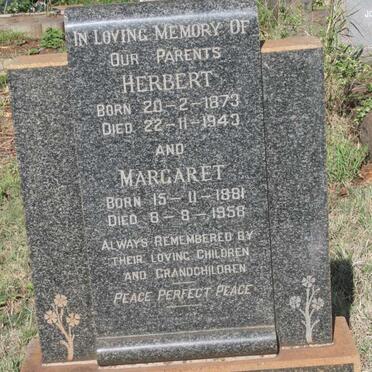 BEST Herbert 1873-1943 & Margaret 1881-1958