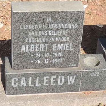 CALLEEUW Albert Emiel 1926-1997